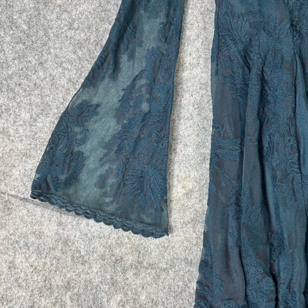 Free People Reign Over Me Lace Dress Teal sz 6 ASO Elena Gilbert Vampire Diaries - Picture 3 of 11